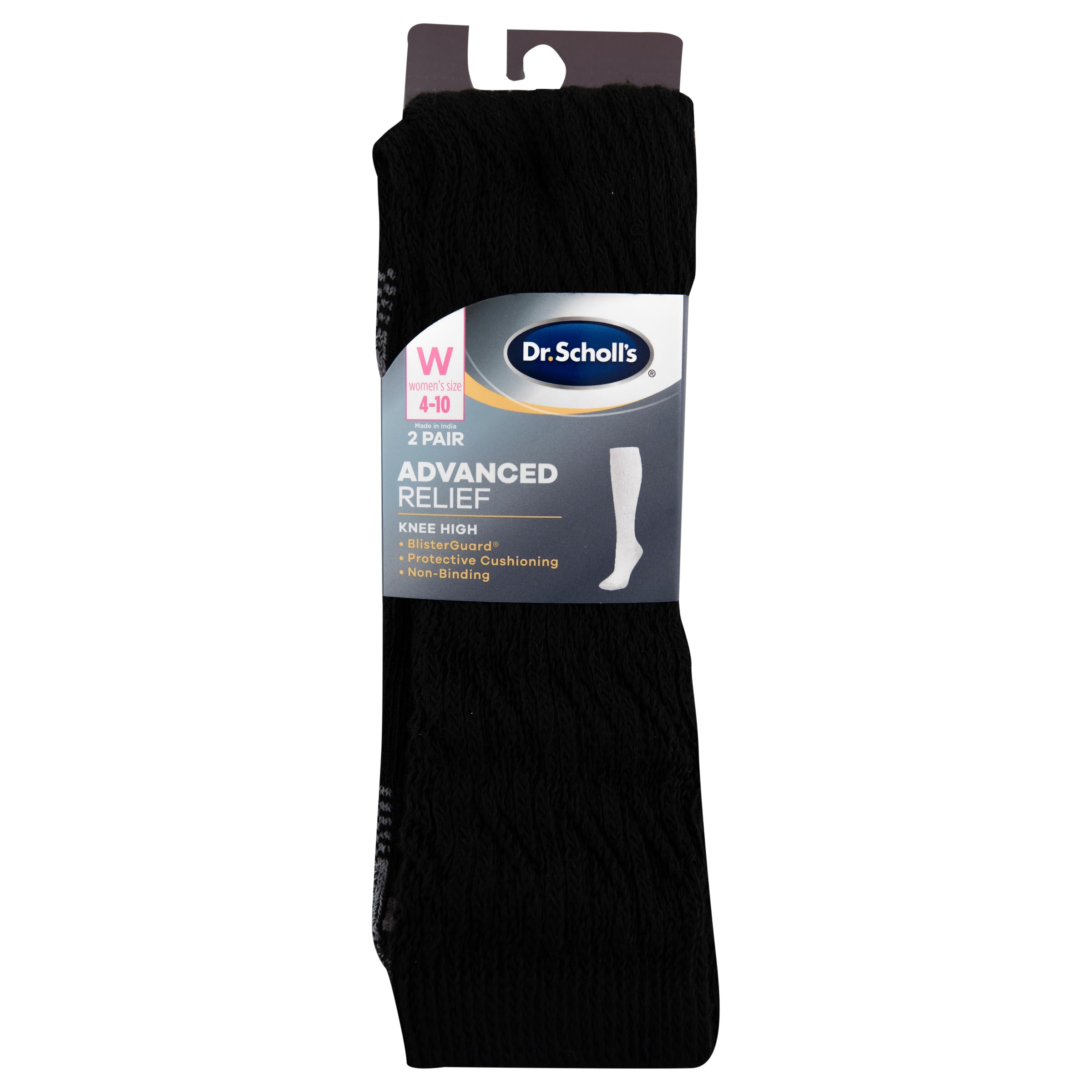 Dr. Scholl's womens Blister Defense Knee High Socks - 2 & 3 Pair Packs - Moisture Wicking & Non-binding Cushioned Comfort