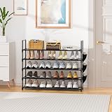 OYREL 5 Tier Shoe Rack 20-25 Pairs Large Organizer Black view 7