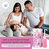 PLUSQMED Peri Bottle 350ml Portable Bidet Pink with Internal Nozzle view 5