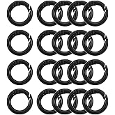 uxcell Spring O Rings, Trigger Round Snap Buckle, DIY Accessories Spring Keyring Buckle for Keychains Purse and Handbag
