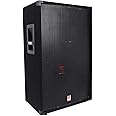 Rockville RSG15 1500W 3-Way 8-Ohm Passive PA Speaker, High Sensitivity, Rugged Build, Versatile Inputs, Perfect for DJs and Live Events