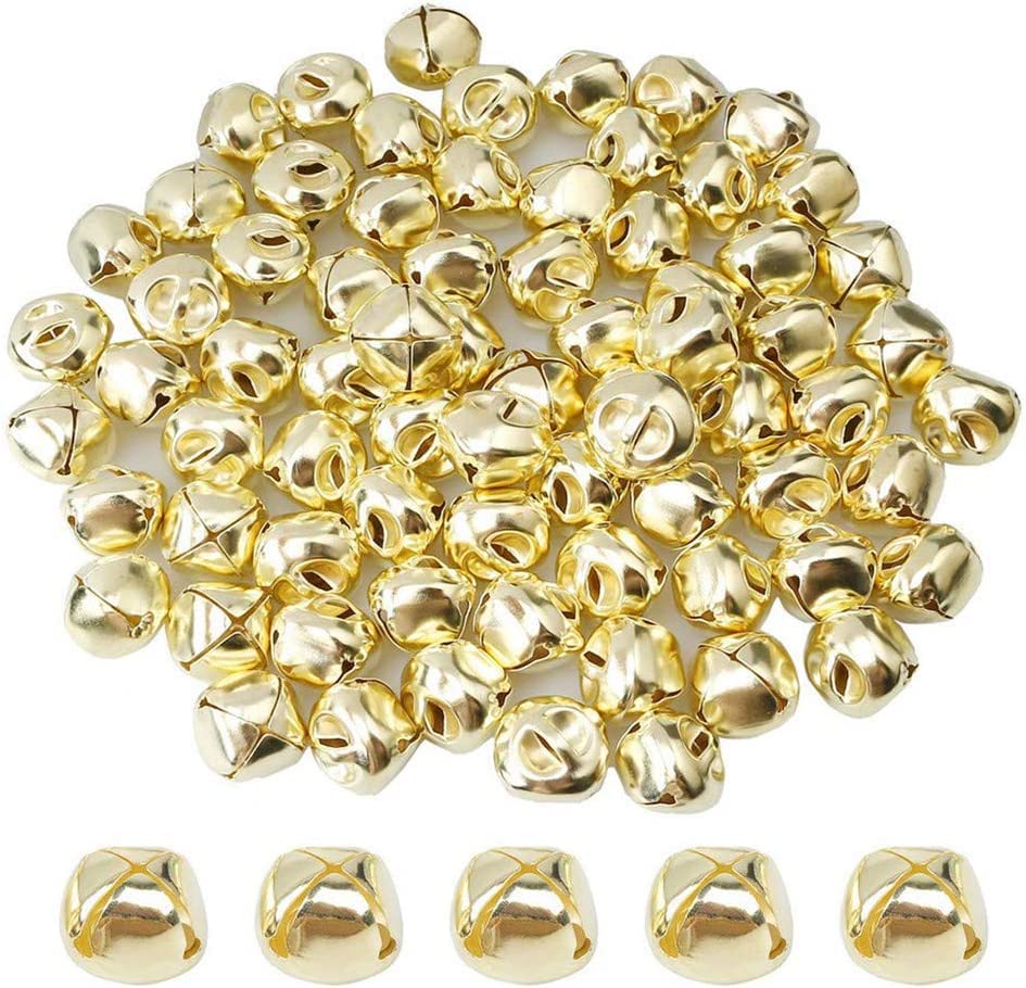 EliteKoopers 6mm Jingle Bell Beads For Xmas Craft Christmas Charms Jewellery Decor Item
