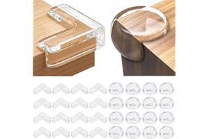 YIIFELL 32 Pack Corner Protector Baby, Table Corner Protectors for Baby Corner Protector Guards Clear Corner Protectors for Furniture Corner Protectors Corner Guards Baby Proof Corner Covers Baby Safety