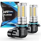 Marsauto 9145 H10 Yellow Fog Lights Bulb, 10000LM