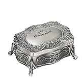 Silver Pewter Jewellery Box - Claddagh