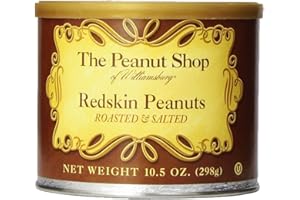The Peanut Shop of Williamsburg Redskin Peanuts, Roasted & Salted, 10.5 Ounce