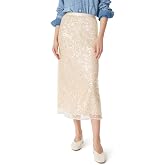 Sam Edelman Women's Gracie Pull on A-line Midi Skirt Standard