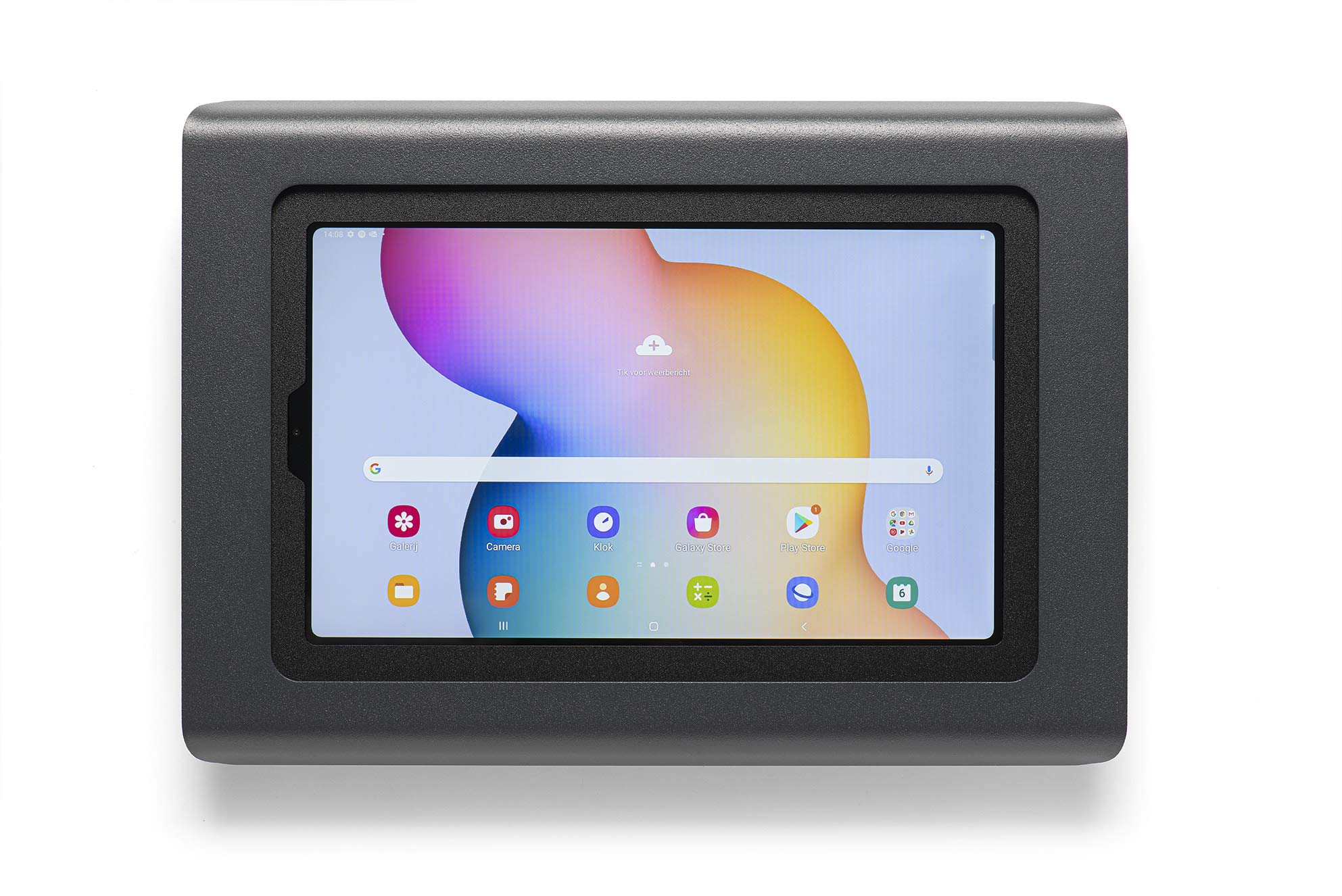 Tabdoq anti theft wall mount compatible with Samsung Galaxy Tab S7+, Galaxy Tab S8+, Galaxy Tab S9+ and Samsung Galaxy Tab S7 FE, black