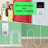XZGM Doorbell Transformer 24V 500mA 8M Cable White Visual Doorbell Adapter view 9