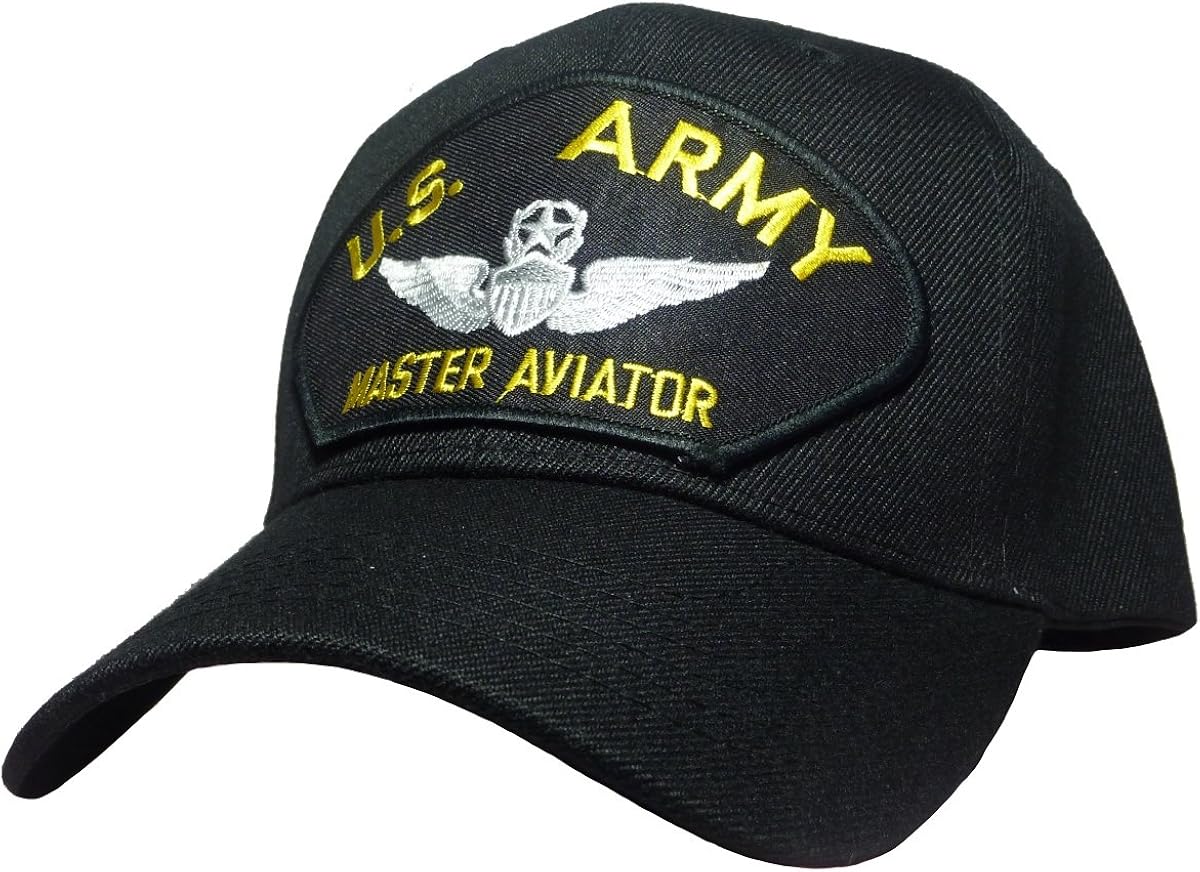 US Army Master Aviator Cap Black at Amazon Men’s Clothing store