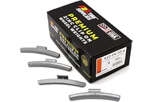 A2Z Tire Supplies FN Series Hammer on ZINC Wheel Weights Coated (50 g) Box of 50pcs