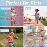 Surplex 10pcs 2m Rainbow Gymnastics Ribbon Wand Baton 200cm 30cm view 3