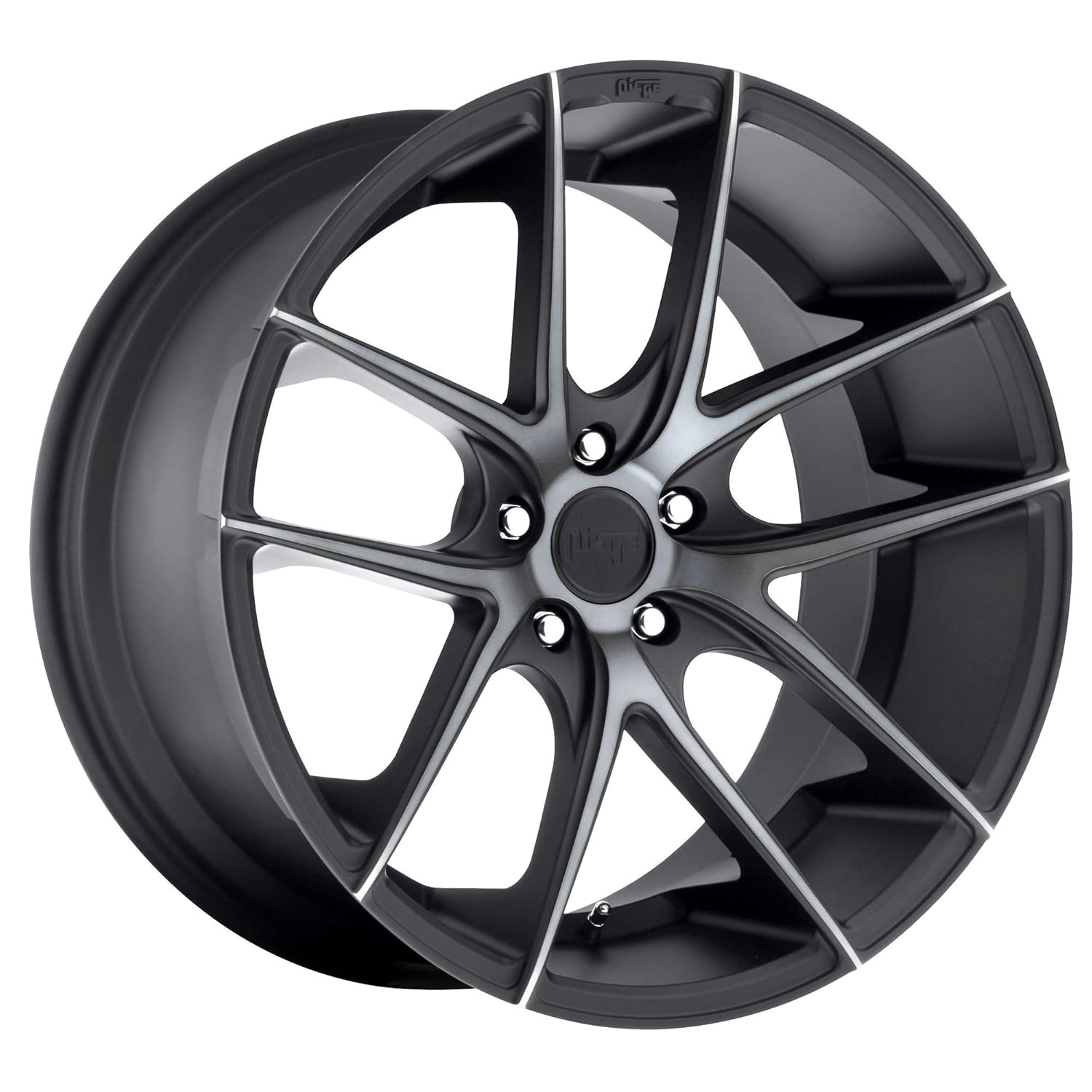 Niche 1PC Targa 20X8.5 5X120.00 Matte Black Double Dark Tint (15 MM) Wheel