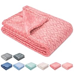 Fuzzy Baby Blanket or Throw Blanket for Girl or