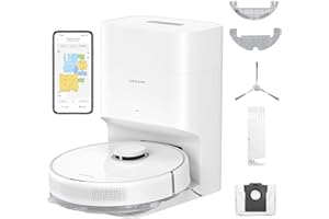 DREAME C20 Plus Robot Vacuum and Mop Combo, 90 Days Self-Emptying Robotic Vacuum, Power Suction Robot Vacuum, LiDAR Navigatio