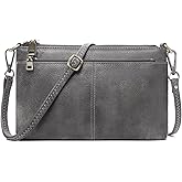 SENDEFN Leather Crossbody Bag for Women Small Clutch Purses Crossbody Shoulder Handbag Wallet Purses RIFD Card Slots
