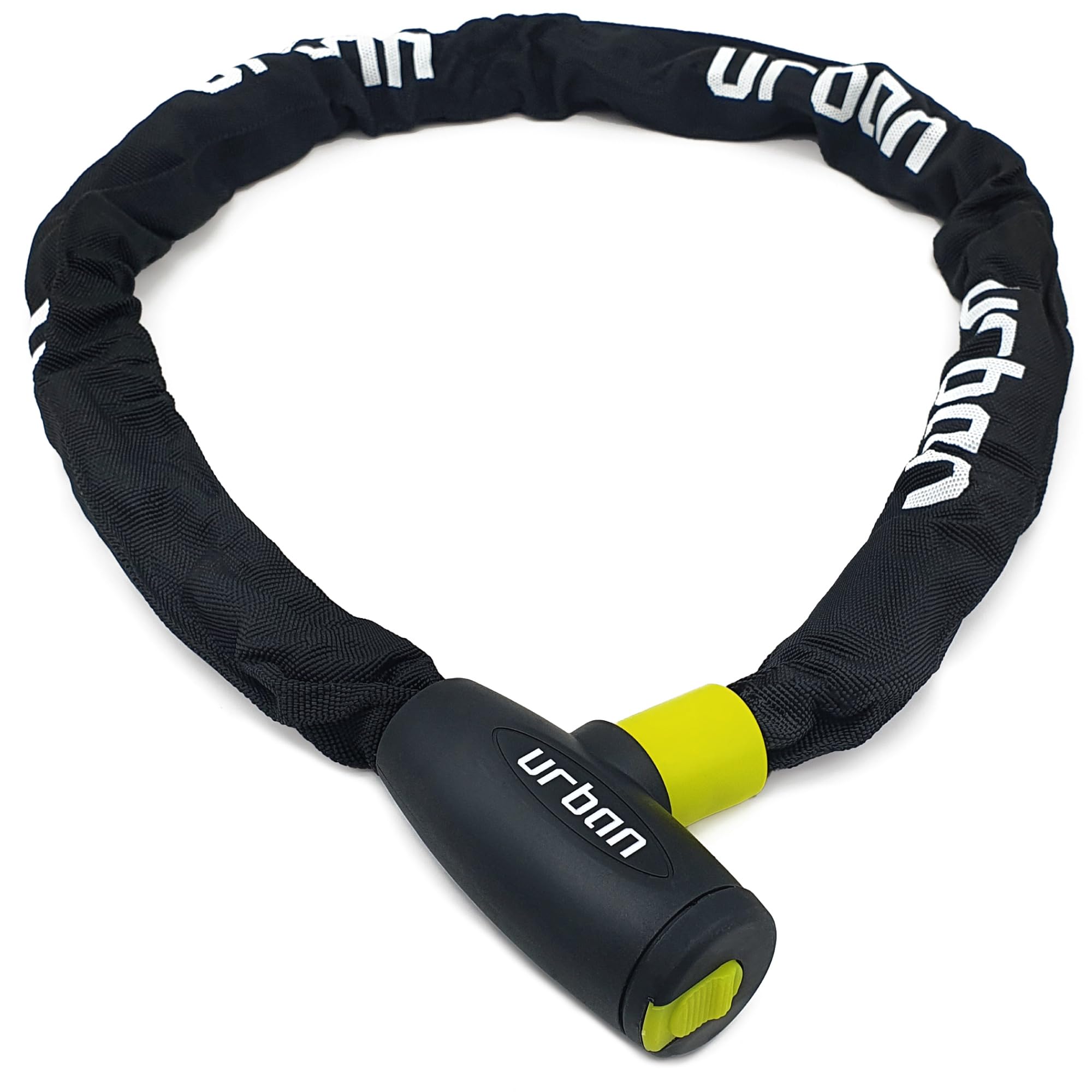 URBAN XK100 Bike Chain Lock, Heavy Duty Anti Theft 100cm ø8mm Hardened Steel Chain High Security Lock, More Compact Easier to Carry, Versatile Anti-Theft for Bicycle, Motorcycle or Electric Scooter