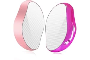 NBDIB 2 Pcs Crystal Hair Eraser for Women and Men Reusable Crystal Hair Remover Portable Magic Painless Exfoliation Hair Removal Tool Washable Magic Hair Eraser for Mothers Day Gifts(Red & Pink)