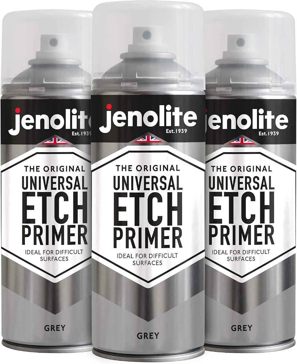 Jenolite Universal Etch Primer Spray Grey 3 x 400ml