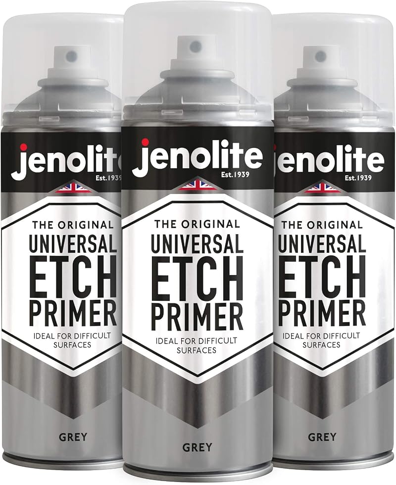 Jenolite Universal Etch Primer Spray Grey 3 x 400ml