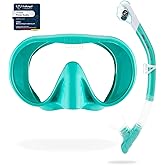 Cressi Adult Wide View Single Lens Comfortable Snorkeling Mask & Dry Snorkel - Musa & Scilla: Designed in Italy