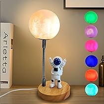 WLHONG Moon Lamp for Kids, Space Buddy Lights with 7 Color