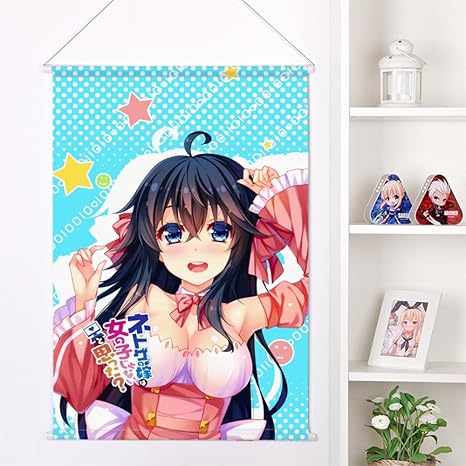 Amazon ネトゲの嫁は女の子じゃないと思った 玉置亜子 アニメグッズ 掛け軸 タペストリー 尚萌オリジナル作品 アニメ 萌えグッズ 通販