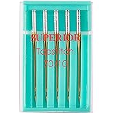 Superior Threads Topstitch Titanium Coated Needles 5-Pack for Quilting Embroidery and Sewing - #70/10