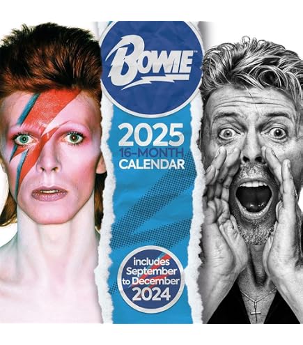 Amazon.com: 2026 Square Wall Calendar - David Bowie 12 x 12 Inch