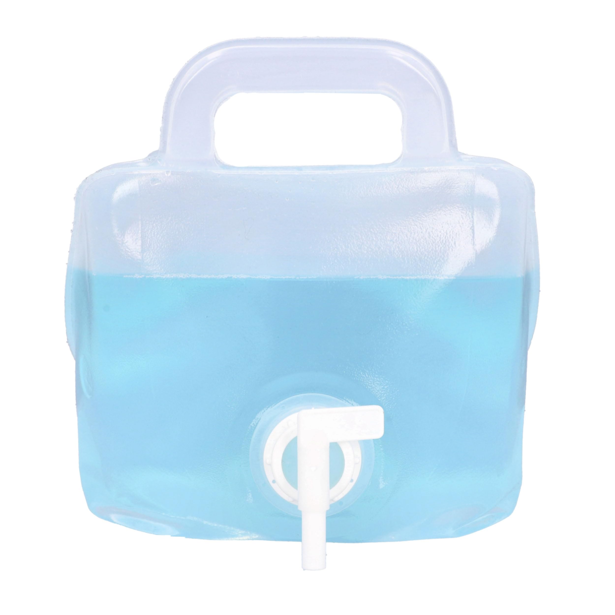 cartrend 10733 Foldable Water Canister 10 Litre Water Container Drinking Water Tank with Tap for Hiking, Camping, Picnic, Travel