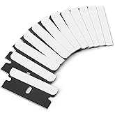 Bates Single Edge Razor Blades - 50 Pack, Black, Straight Edge for Scraper