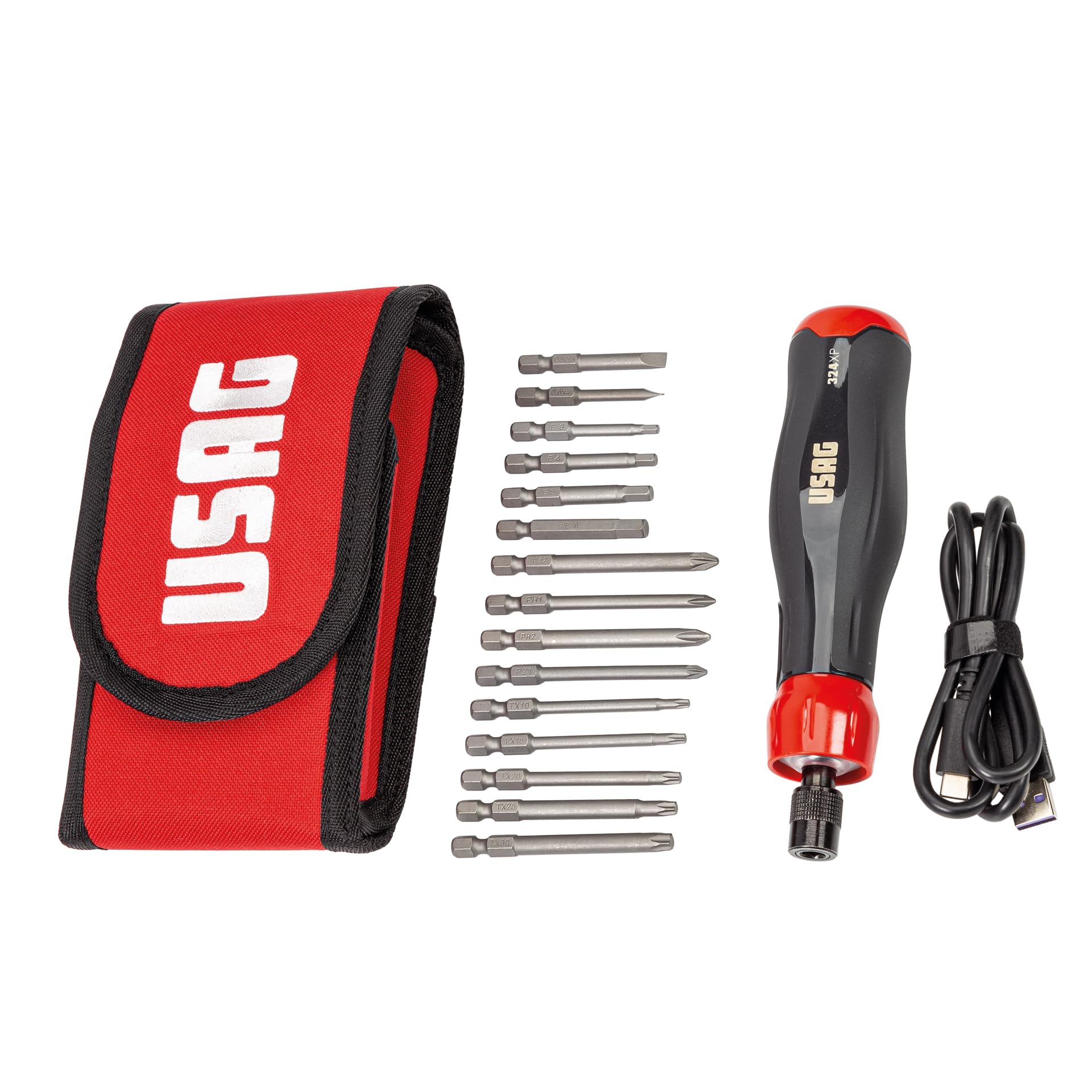 Electric Screwdriver in Case with Inserts (16 Pieces) 324 XP/ B16 usag