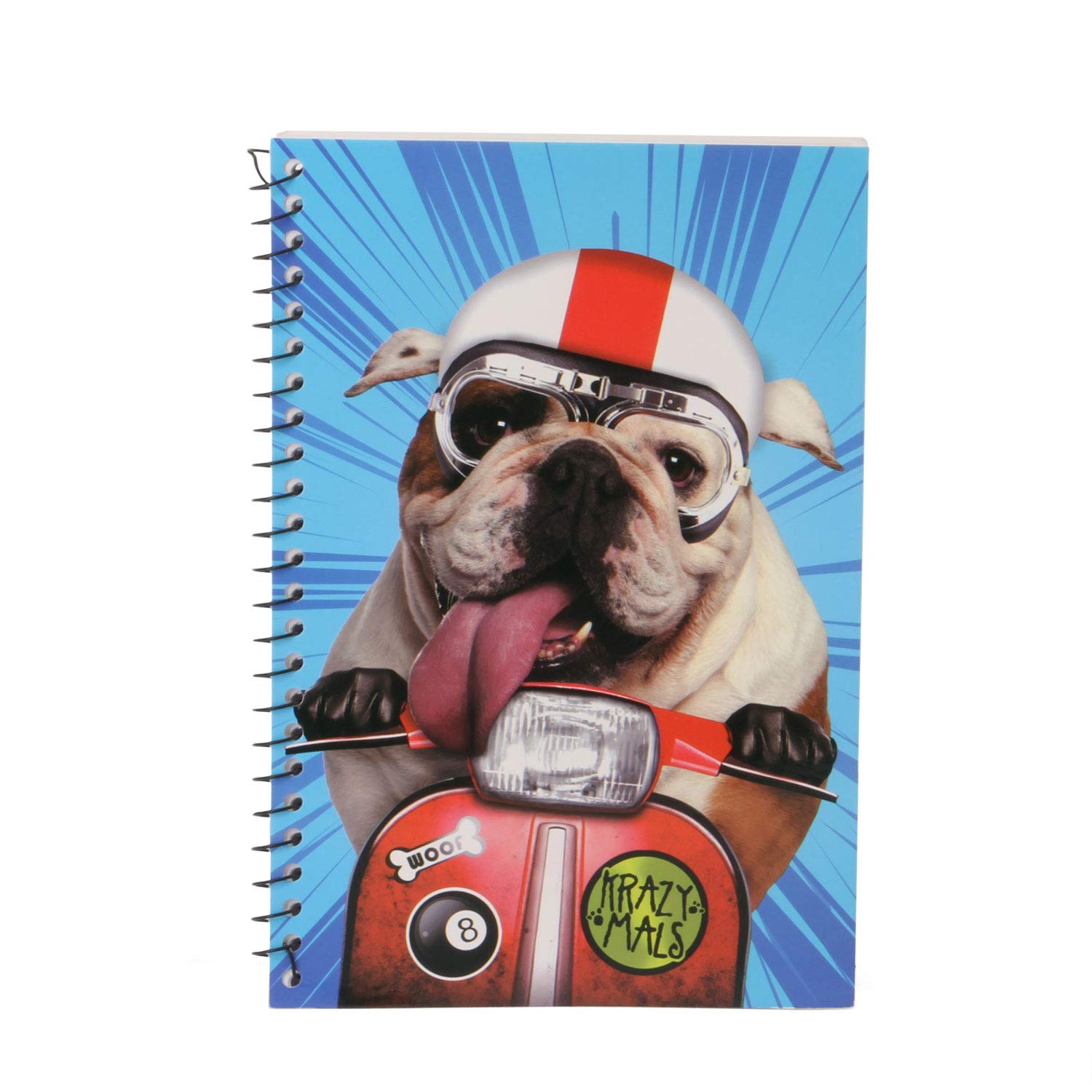 Karactermania 38777 Krazymals Bulldog Notebook Multicoloured