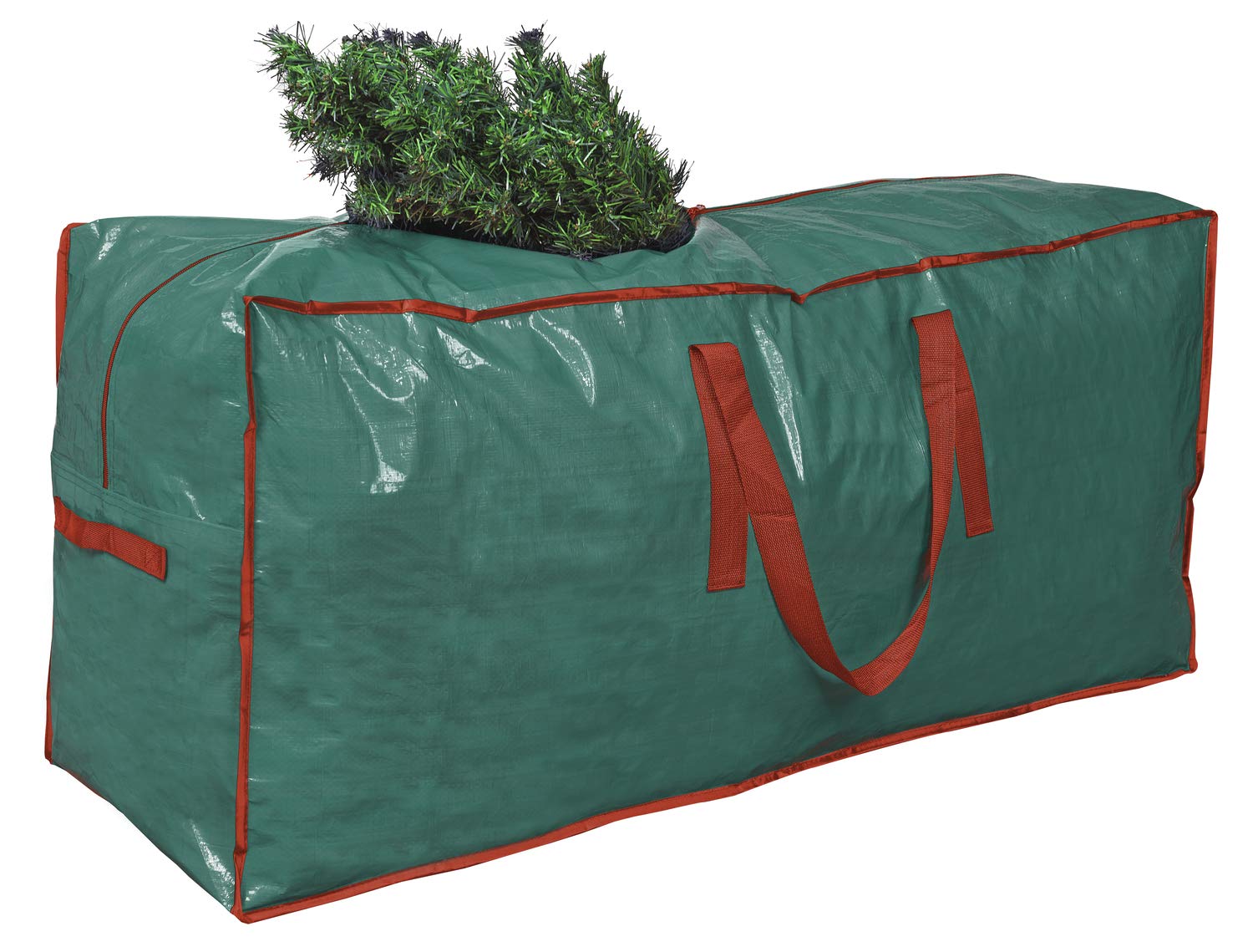 Artificial Tree Storage Bag By Propik Perfect Xmas Storage Container With Handles | 65” X 15” X 30” Holiday Tree Storage Case | With Sleek Zipper Perfect For Up To 9’ Tall Disassembled Trees (Green)
