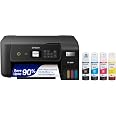 Epson EcoTank ET-2800 Wireless Color All-in-One Supertank Printer - Black | Cartridge-free print, scan, copy; up to 10 ppm, b