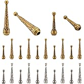 Nbeads 3 Sets Of Bolo Tie, Bolo Tie Tips Kit Replacement Tips