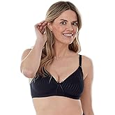 Bestform 5006248 Striped Wireless Cotton Bra with Lightly-Lined Cups