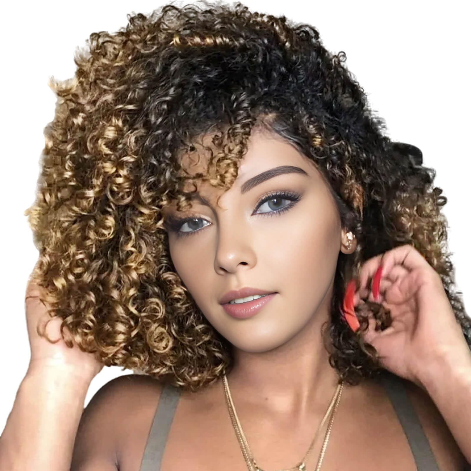 BECUS Gogo Curl Crochet Hair Extensions for Black Women 5 Packs Jamaican Bounce Crochet Hair for Braiding Synthetic Hair Extensions 24 Root/Pack(#1B/27)