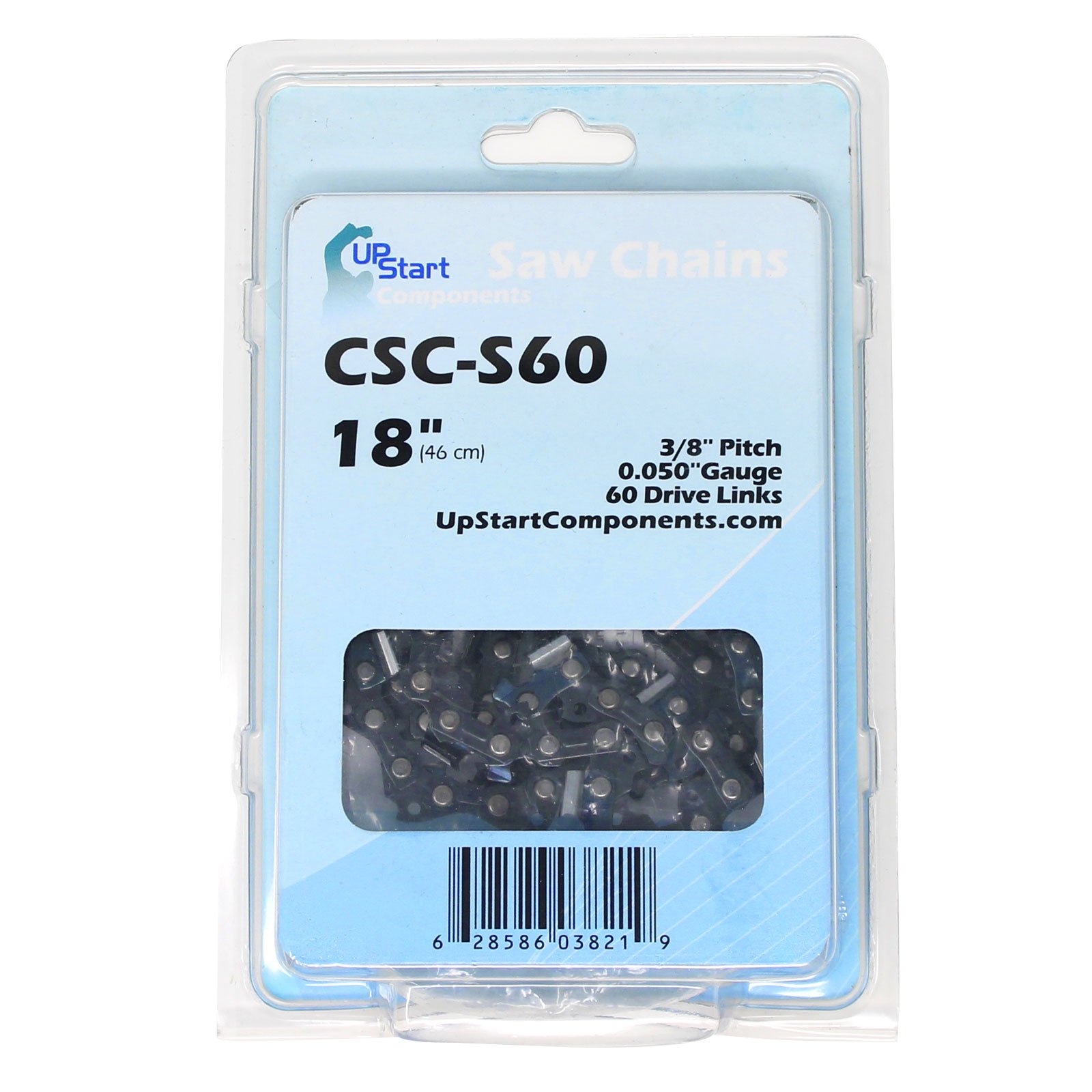 UpStart Components Replacement 18Inch Semi Chisel Chainsaw Chain for