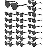 Frienda 20 Pairs Heart Shaped Sunglasses Rimless Candy Color Glasses for Women Men Party Favor