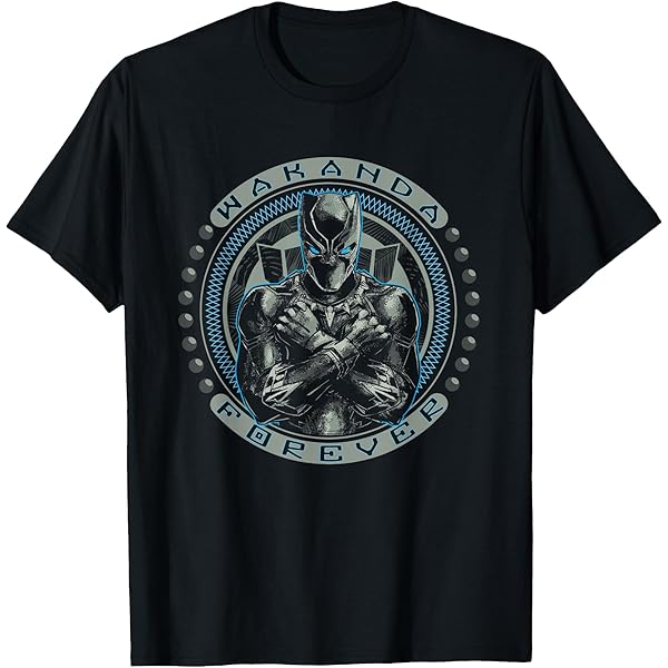 Amazon.com: Marvel Avengers Black Panther Big Face T-Shirt