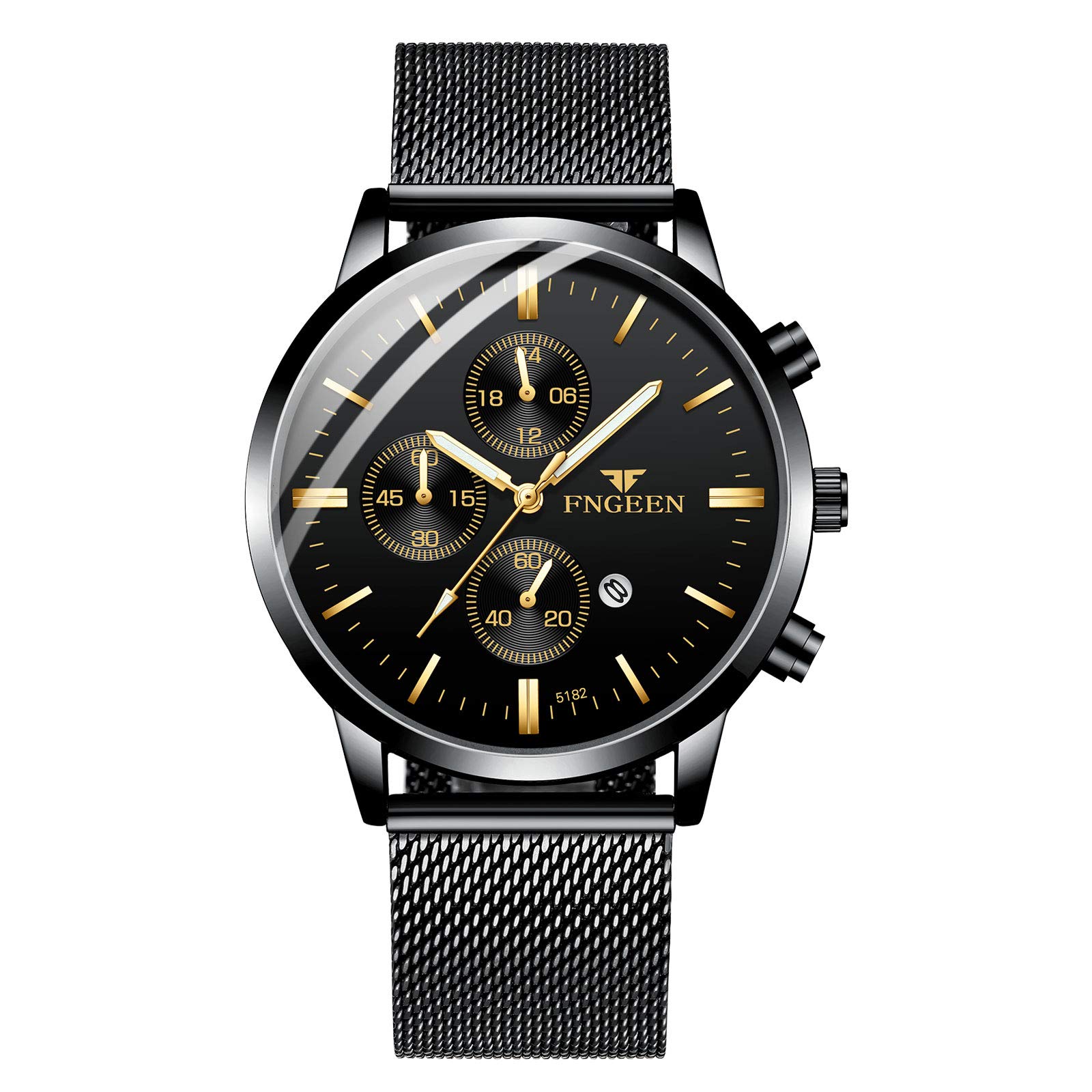 MICGIGI- Men's Watches Business Waterproof Quartz Watch with Utra-thin Stainless Steel Strap