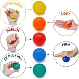 JFA Medical Hand Therapy Exercise Balls 5 Strengths Extra Soft to Extra Firm view 4