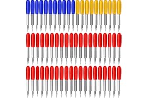 AUNKZL 60 Pcs Replacement Blades for Cricut Explore Air 2 Vinyl Cutting Machines（10P 30°+10P 60°+40P 45°） (60)