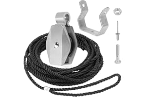 GRONGU Extension Ladder Rope & Pulley Kit Replacement Part Compatible with Werner Aluminum and Fiberglass Extension ladders Replacement for Werner 31-12 Pulley Kit and AC30-2 Extension Ladder Rope