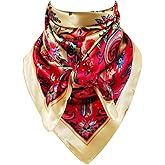 GERINLY Women Wild Rag 35 Inch, Silk Feel Western Scarves, Fashion Cowgirl Neckerchief