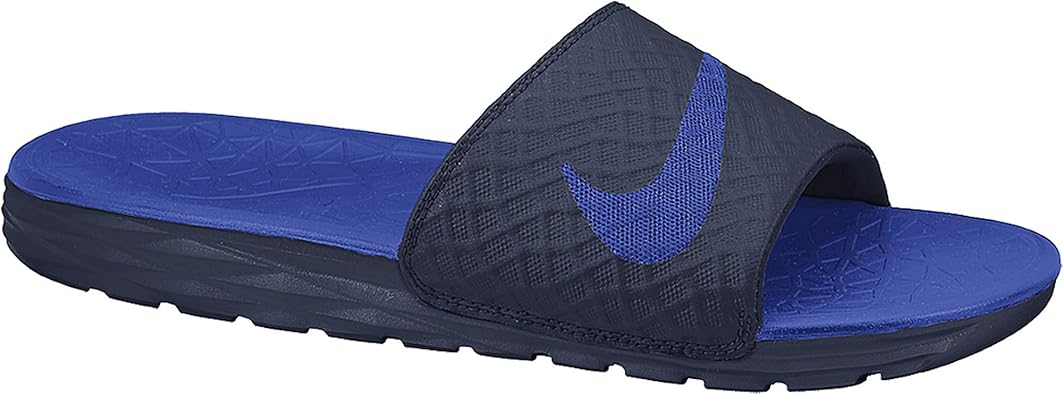 nike benassi navy blue