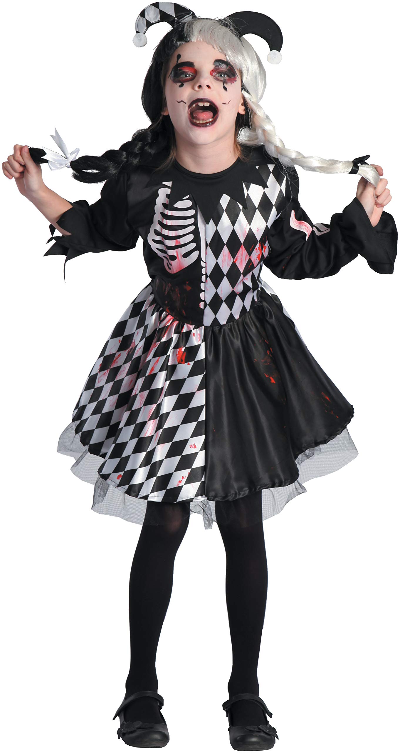 Ciao 13037.5-7 jester Disguise, Black, 5-7 Years
