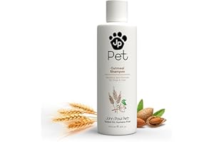 JOHN PAUL PET Oatmeal Shampoo - Grooming for Dogs and Cats, Soothe Sensitive Skin Formula with Aloe for Itchy Dryness for Pets, pH Balanced, Cruelty Free, Paraben Free, Made in USA
