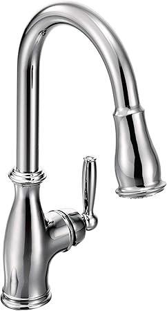 Moen 7185c Brantford One Handle Pulldown Kitchen Faucet Featuring
